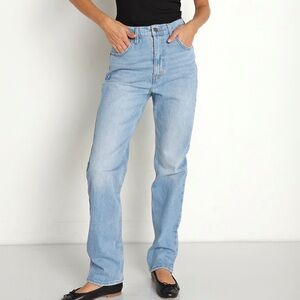 Levi's 70’s High Slim Straight in Light Blue W/ Distress - FLAW